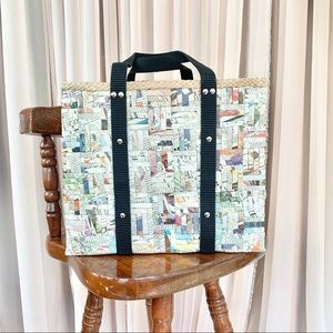 NWOT Handmade in 🇵🇭 Recycled Newspaper Tote